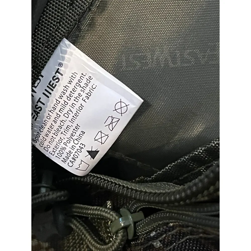 East West Green Camo Tactical Backpack